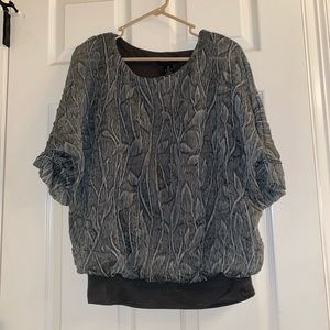 Investments Womens Dark Green Blouse